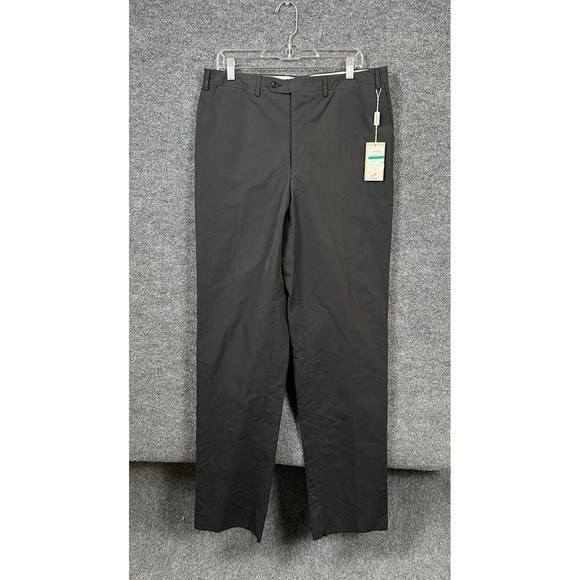 Canali Trousers Mens Size 35 Dark Grey Dress Pants Made in Italy NWT Unhemmed‎